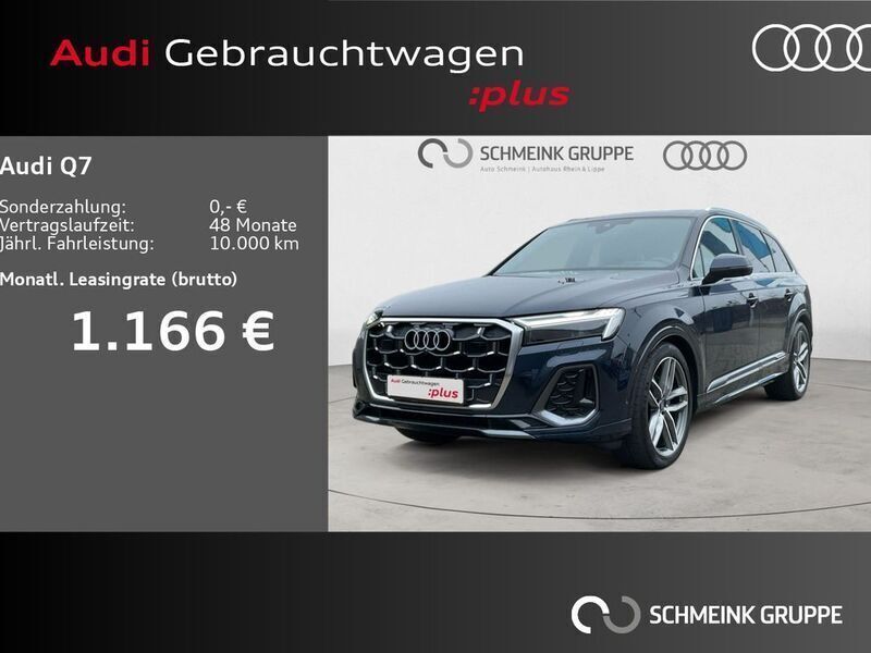 Waitomoblau metallic Gebraucht 2024 Audi Q7 S-Line SUV | 84.440 € (Teuer) - Bild 1/4