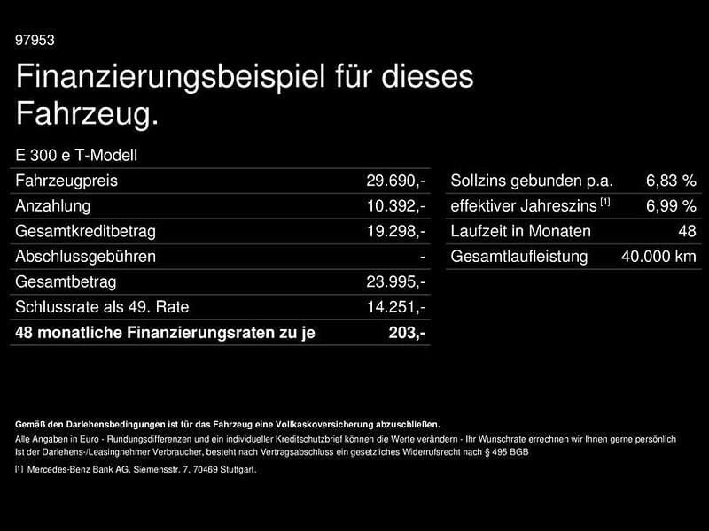 Gebraucht Mercedes E300 Avantgarde 320 PS (235 kW) 2022 Lack graphitgrau Kombi