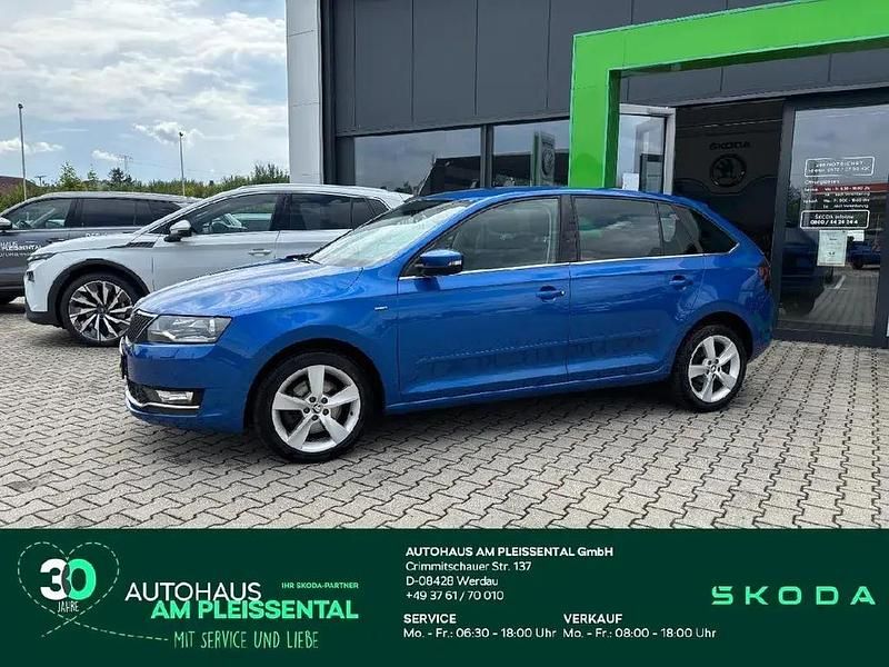Raceblau metallic Gebraucht 2018 Skoda Rapid Clever Limousine | 11.500 € (Fairer Preis) - Bild 1/4