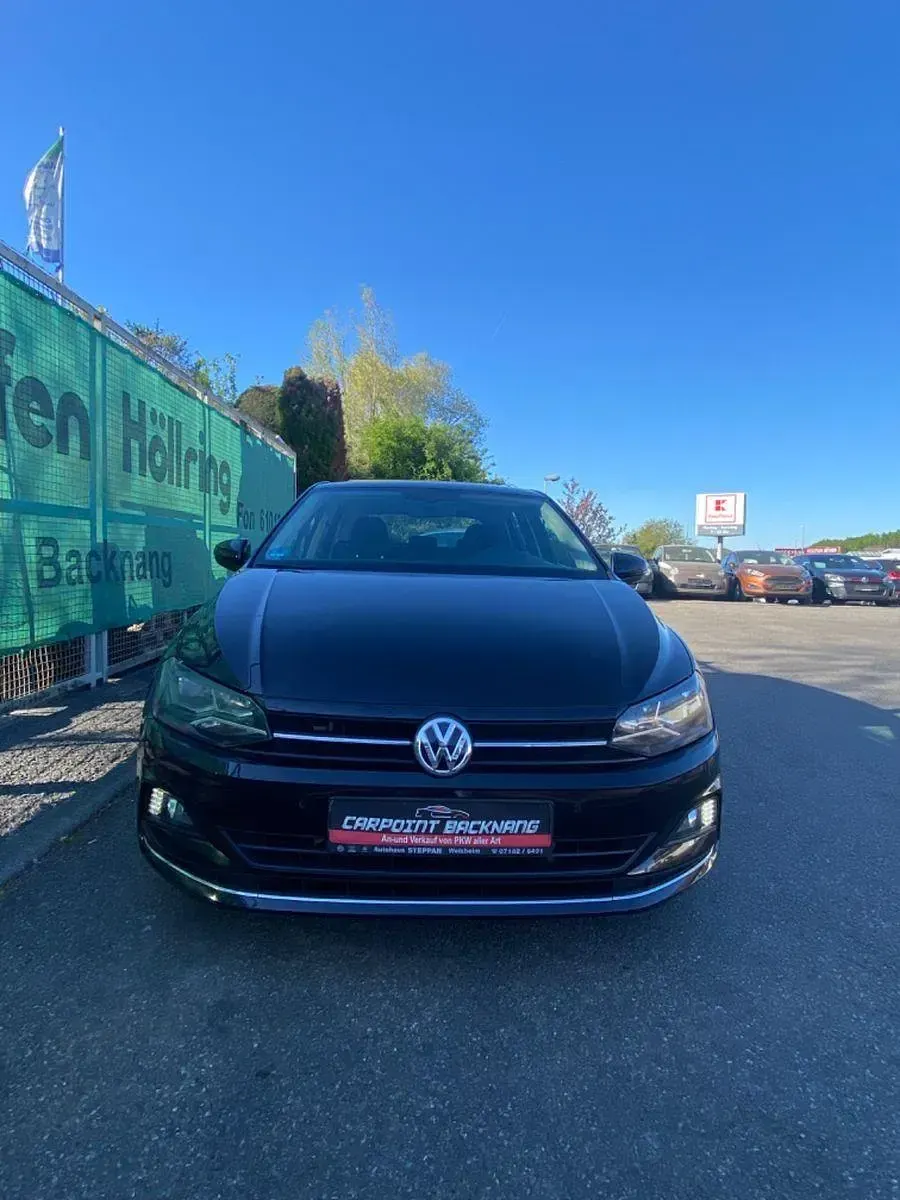 Gebraucht VW Polo Highline 95 PS (69 kW) 2019 Schwarz Kleinwagen
