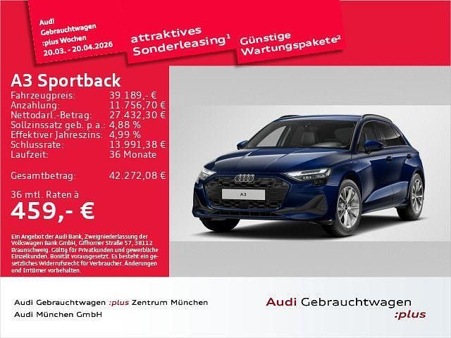 Gebraucht Audi A3 Performance 204 PS (150 kW) 2025 Navarrablau metallic Limousine