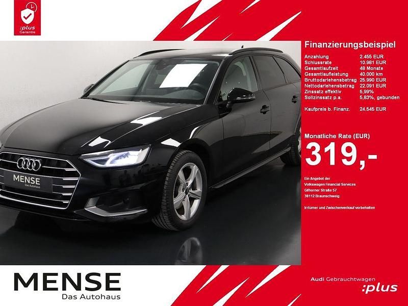 Brilliantschwarz Gebraucht 2022 Audi A4 Advanced Kombi | 24.545 € (Fairer Preis) - Bild 1/4