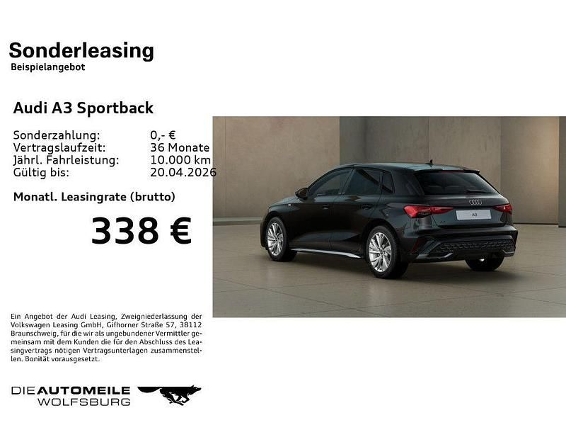Gebraucht Audi A3 S-Line 150 PS (110 kW) 2025 Mythosschwarz metallic Limousine