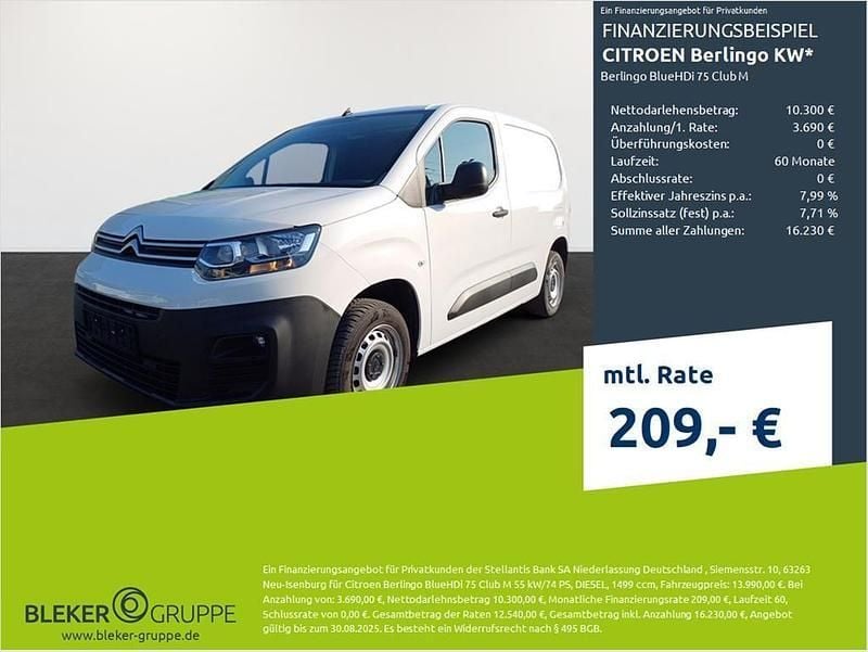Polar weiß Gebraucht 2021 Citroën Berlingo Van / Kleinbus | 13.990 € (Superpreis) - Bild 1/3