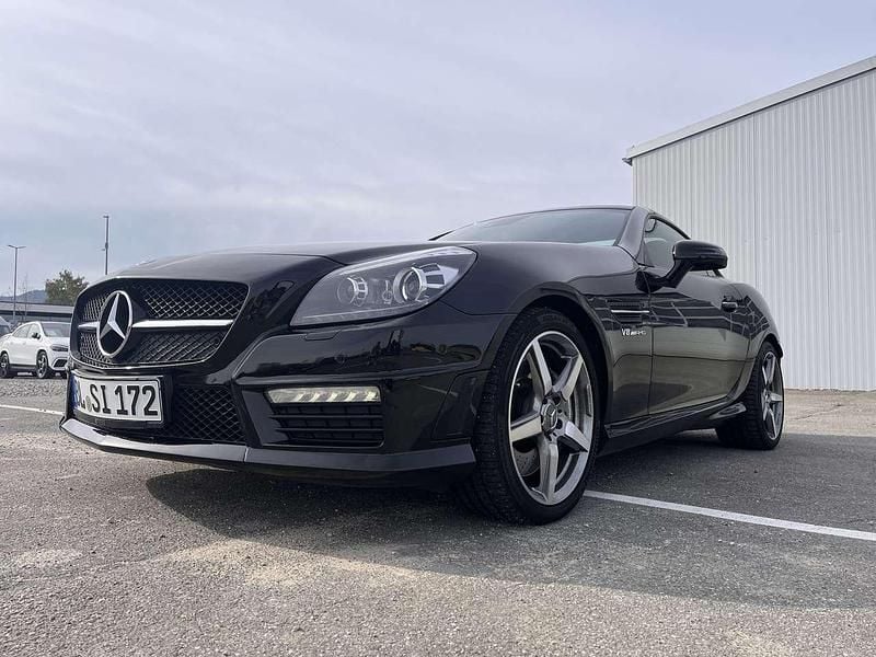 Schwarz Gebraucht 2012 Mercedes SLK55 AMG AMG Cabrio | 37.770 € (Fairer Preis) - Bild 1/4