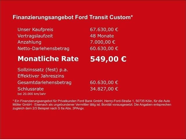 Ny Ford Transit Custom 170 HK (125 kW) 2026 Grå Van