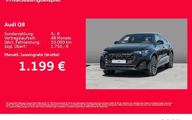 Neu Audi Q8 Ambiente 394 PS (289 kW) 2026 Schwarz SUV