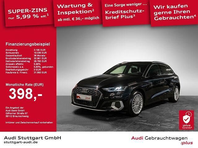 Gebraucht Audi A3 Advanced Plus 204 PS (150 kW) 2023 Schwarz Limousine