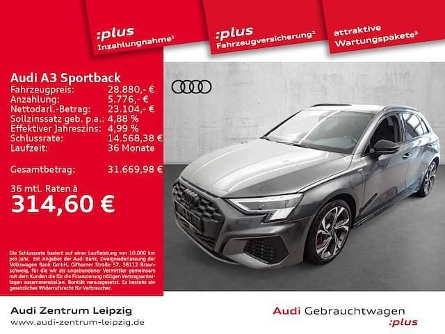 Daytonagrau perleffekt Gebraucht 2022 Audi A3 Sportback e-tron S-Line Limousine | 28.880 € (Fairer Preis) - Bild 1/3