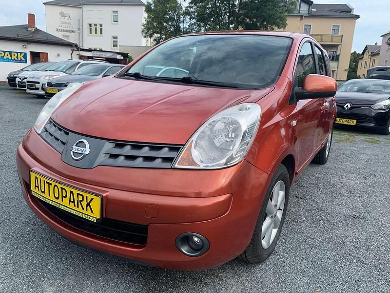 Second-hand Nissan Note Acenta 88 CP (64 kW) 2008 Portocaliu Berlinǎ