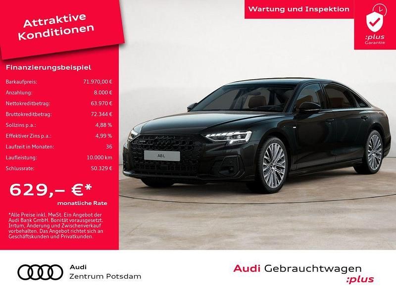 Mythosschwarz Gebraucht 2024 Audi A8L Ambiente Limousine | 71.970 € (Fairer Preis) - Bild 1/4