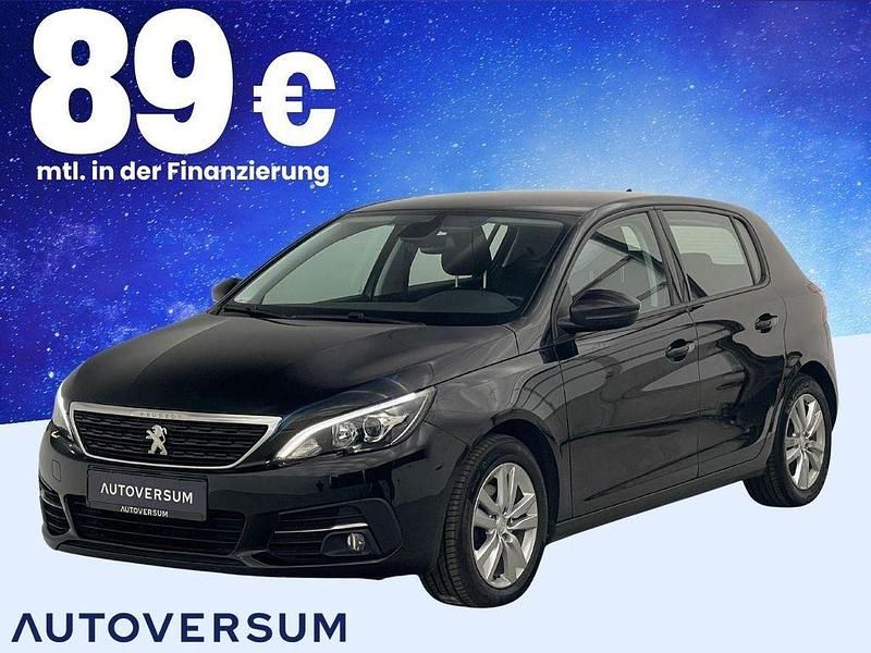 Schwarz Gebraucht 2021 Peugeot 308 Active Limousine | 11.585 € (Superpreis) - Bild 1/3