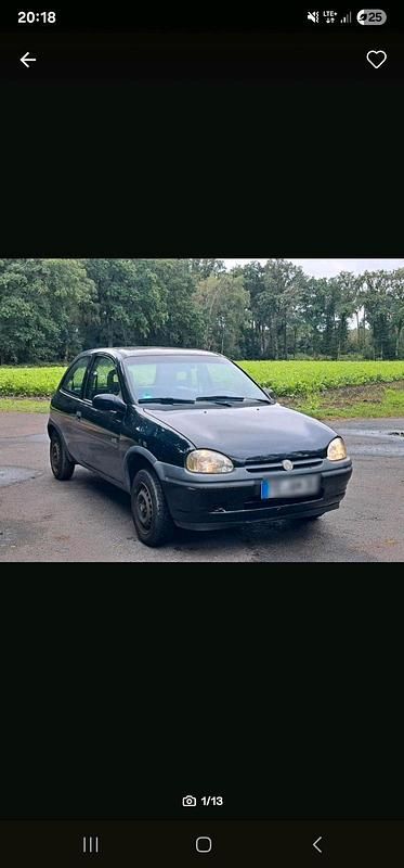 Schwarz Gebraucht 1996 Opel Corsa Kleinwagen | 799 € (Fairer Preis) - Bild 1/4