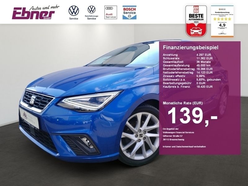 Gebraucht Seat Ibiza FR 110 PS (80 kW) 2022 Blau Limousine