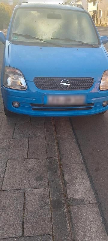Blau Gebraucht 2002 Opel Agila Kleinwagen | 990 € (Fairer Preis) - Bild 1/4