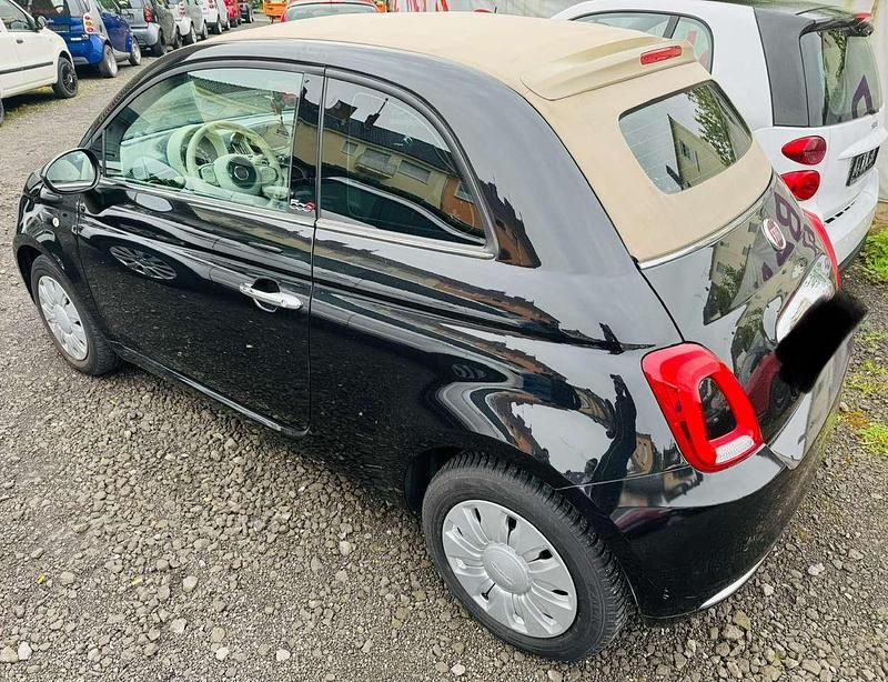 Gebraucht Fiat 500 Lounge 86 PS (63 kW) 2016 (vesuvio schwarz) Cabrio