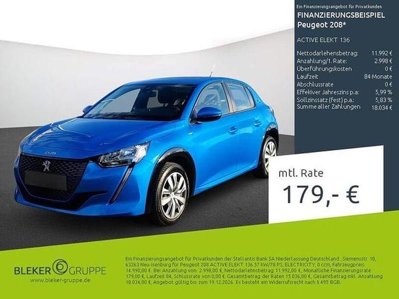 Gebraucht Peugeot e-208 100 kW (136 PS) 2021 Blau Kleinwagen