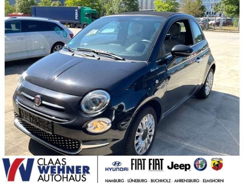 Vesuvio schwarz) (schwarz Gebraucht 2021 Fiat 500C Dolcevita Cabrio | 13.440 € (Fairer Preis) - Bild 1/4
