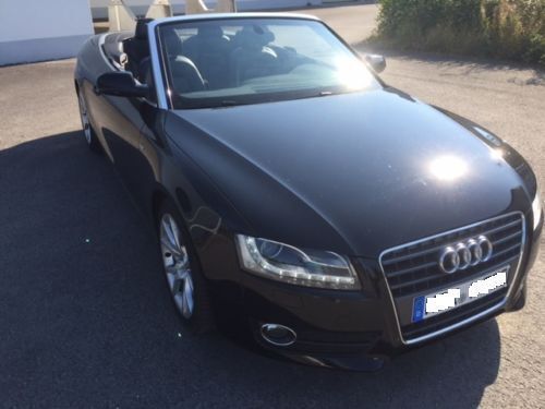 Gebraucht Audi A5 Cabriolet S-Line 160 PS (117 kW) 2010 Schwarz metallic Cabrio