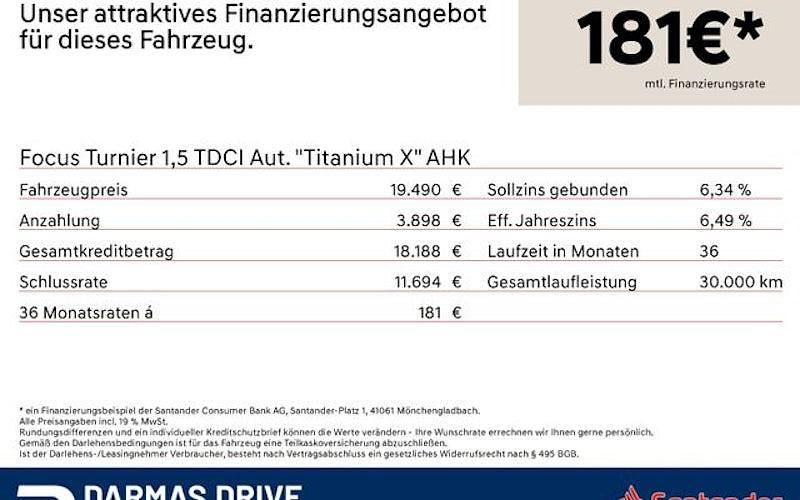 Gebraucht Ford Focus Titanium X 115 PS (84 kW) 2023 Weiß Kombi