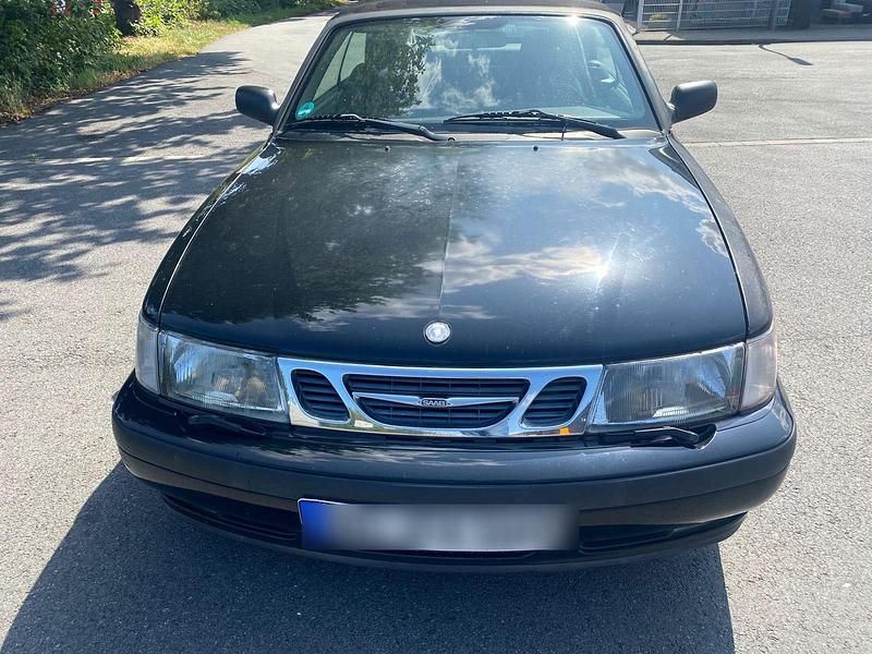 Schwarz Gebraucht 1998 Saab 9-3 Cabriolet Cabrio | 600 € - Bild 1/4