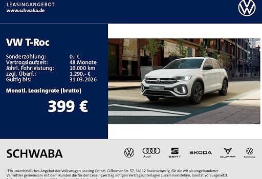 Neu VW T-Roc R-line 150 PS (110 kW) 2025 Weiß SUV