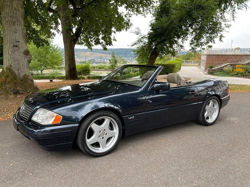 Gebraucht Mercedes SL600 394 PS (289 kW) 1996 Blau Cabrio