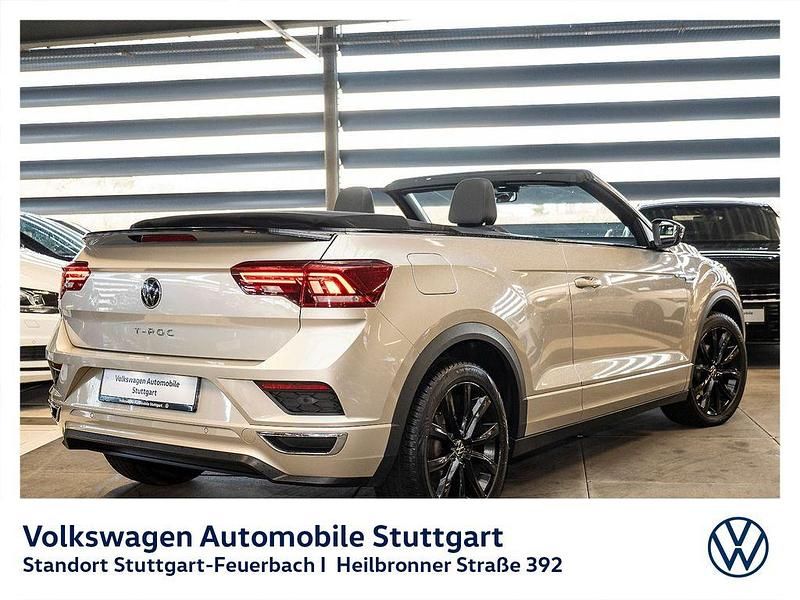 Gebraucht VW T-Roc Cabriolet R-line 150 PS (110 kW) 2021 Schwarz Cabrio