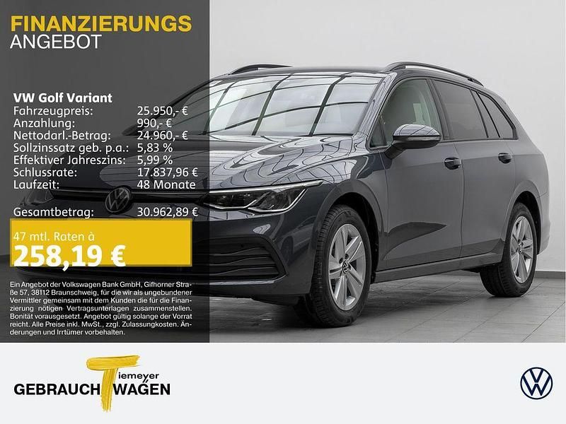Grau Gebraucht 2024 VW Golf VIII Life Kombi | 25.950 € (Guter Preis) - Bild 1/4