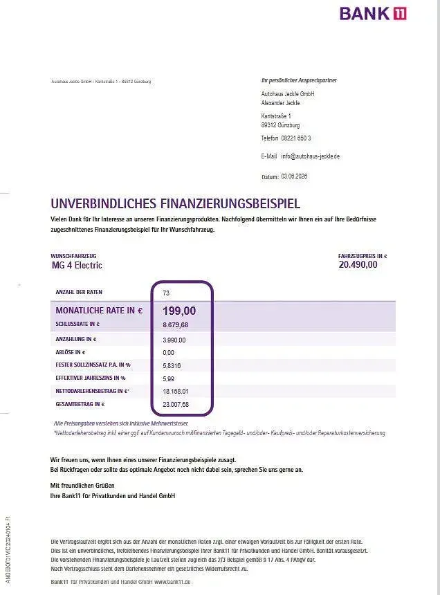 Gebraucht MG MG4 EV 125 kW (170 PS) 2024 Weiß Kleinwagen