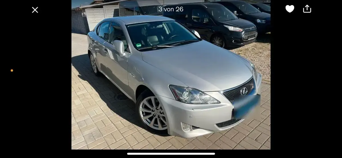 Gebraucht Lexus IS250 208 PS (152 kW) 2008 Silber Limousine