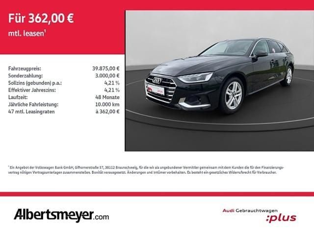 Mythosschwarz metallic Gebraucht 2024 Audi A4 Advanced Plus Kombi | 38.875 € (Teuer) - Bild 1/4