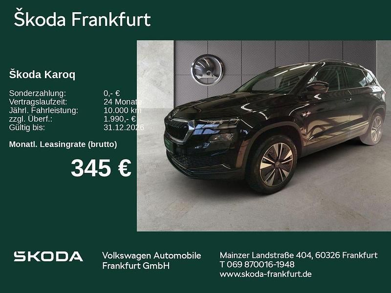 Schwarz Neu 2026 Skoda Karoq SUV | 37.480 € (Fairer Preis) - Bild 1/4