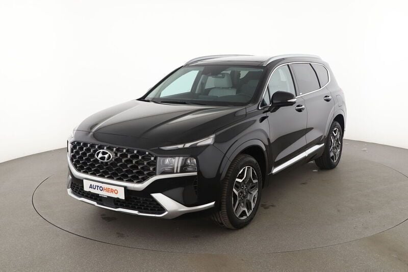 Schwarz Gebraucht 2021 Hyundai Santa Fe Signature SUV | 33.670 € (Fairer Preis) - Bild 1/4