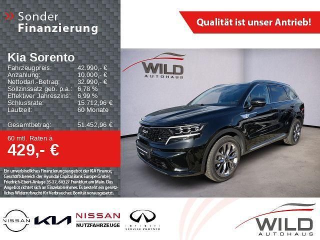 Schwarz Gebraucht 2022 Kia Sorento Platinum SUV | 42.990 € (Teuer) - Bild 1/4