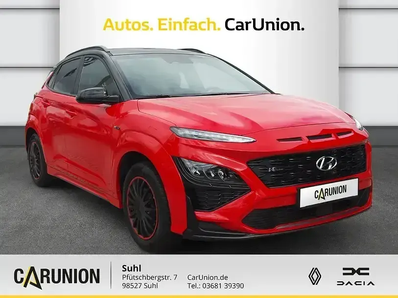 Gebraucht Hyundai Kona N Line 120 PS (88 kW) 2021 Ignite flame /dach phantom bla SUV