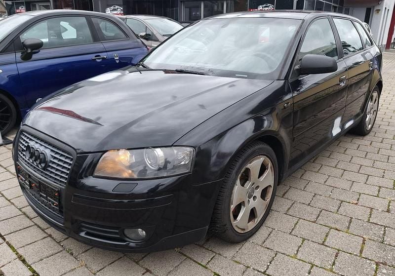 Schwarz Gebraucht 2005 Audi A3 Sportback S-Line Limousine | 2.349 € (Superpreis) - Bild 1/4