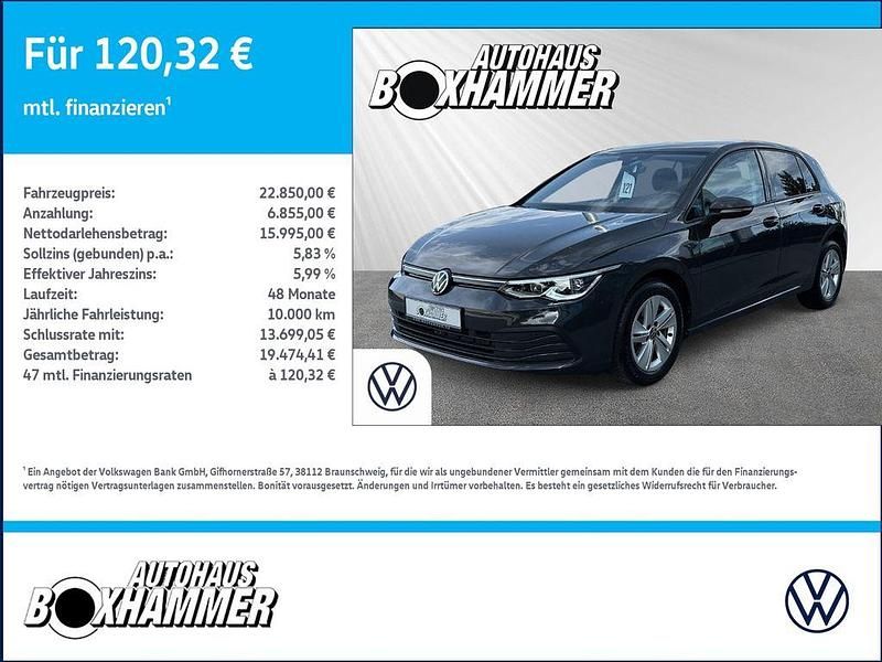 Grau Gebraucht 2023 VW Golf Life Limousine | 22.850 € (Fairer Preis) - Bild 1/4