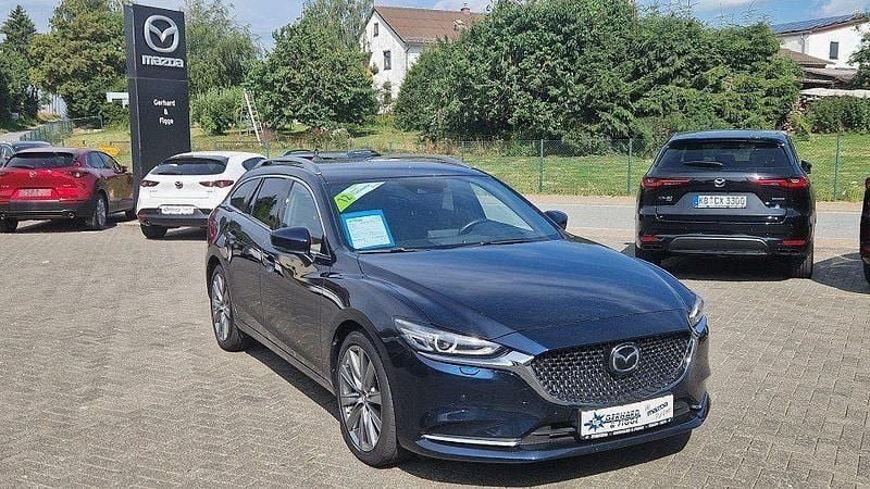Blau Gebraucht 2019 Mazda 6 Sports-Line Kombi | 21.450 € (Superpreis) - Bild 1/4