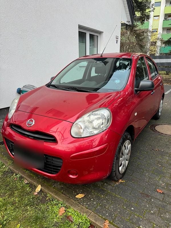 Rot Gebraucht 2012 Nissan Micra Kleinwagen | 2.950 € (Superpreis) - Bild 1/4