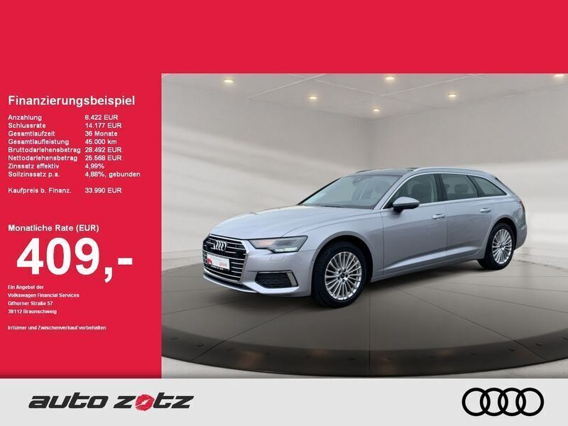 Florettsilber metallic Gebraucht 2022 Audi A6 Ambiente Kombi | 33.990 € (Guter Preis) - Bild 1/4