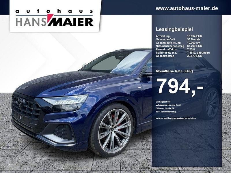 Navarrablau metallic Gebraucht 2022 Audi Q8 S-Line SUV | 67.299 € (Etwas zu teuer) - Bild 1/4
