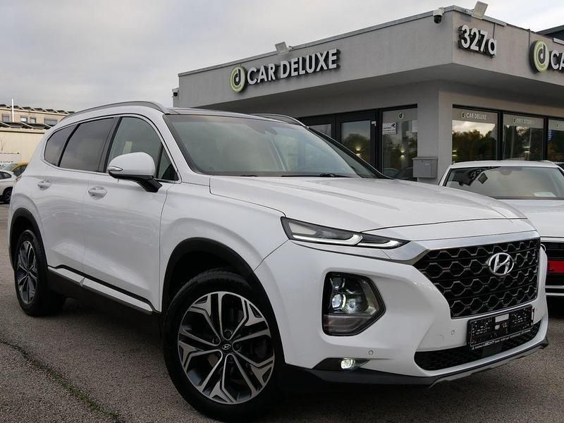 Weiß Gebraucht 2019 Hyundai Santa Fe Premium SUV | 26.999 € - Bild 1/4