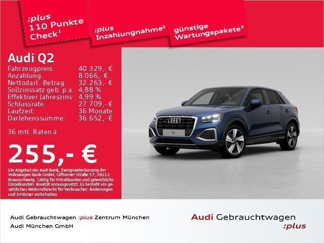 Navarrablau metallic Gebraucht 2024 Audi Q2 Advanced SUV | 40.329 € (Teuer) - Bild 1/2