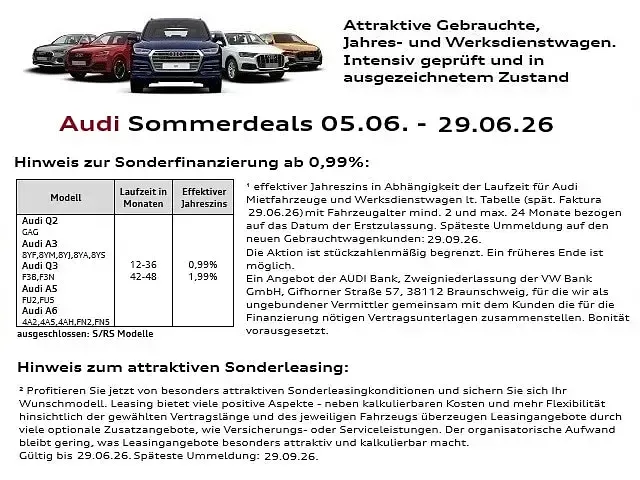 Gebraucht Audi Q2 Advanced Plus 190 PS (139 kW) 2025 Mythosschwarz metallic SUV