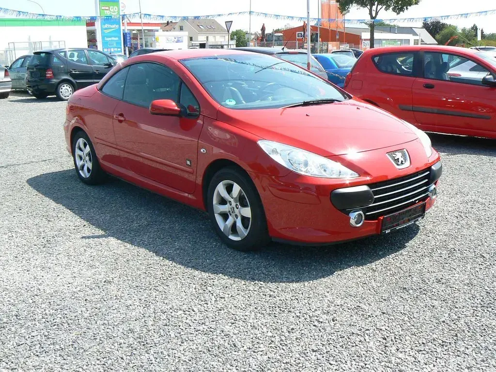 Gebraucht Peugeot 307 CC 109 PS (80 kW) 2009 Rot Cabrio