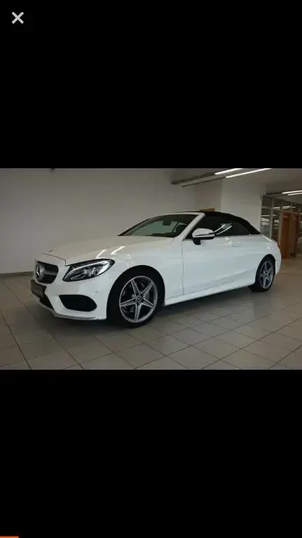 Gebraucht Mercedes C200 AMG line 184 PS (135 kW) 2017 Weiß Cabrio
