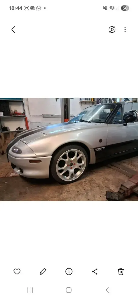 Gebraucht Mazda MX5 116 PS (85 kW) 1991 Silber Cabrio