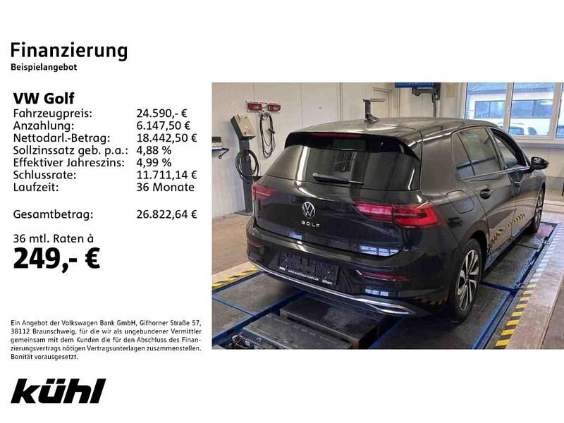 Gebraucht VW Golf VIII Active 150 PS (110 kW) 2023 Schwarz Limousine