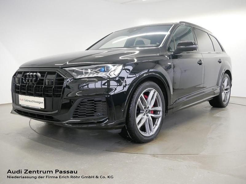 Mythosschwarz metallic Gebraucht 2022 Audi Q7 Ambiente SUV | 56.900 € (Fairer Preis) - Bild 1/4